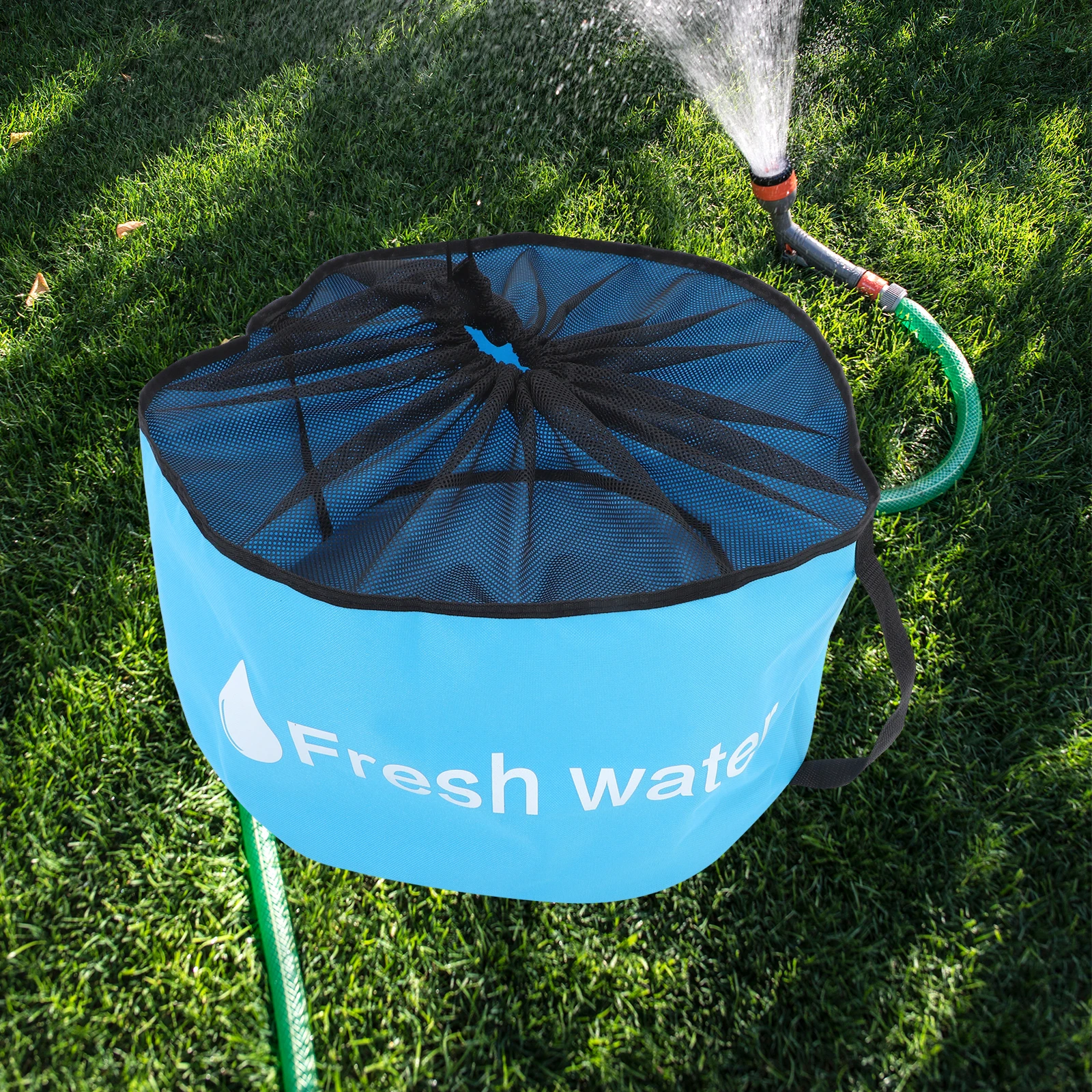 

Garden Hose Storage Bag Large Capacity Oxford Cloth Organizer Yellow RV Car Wire Holder Pouch Cord Storage Outdoor Accessories
