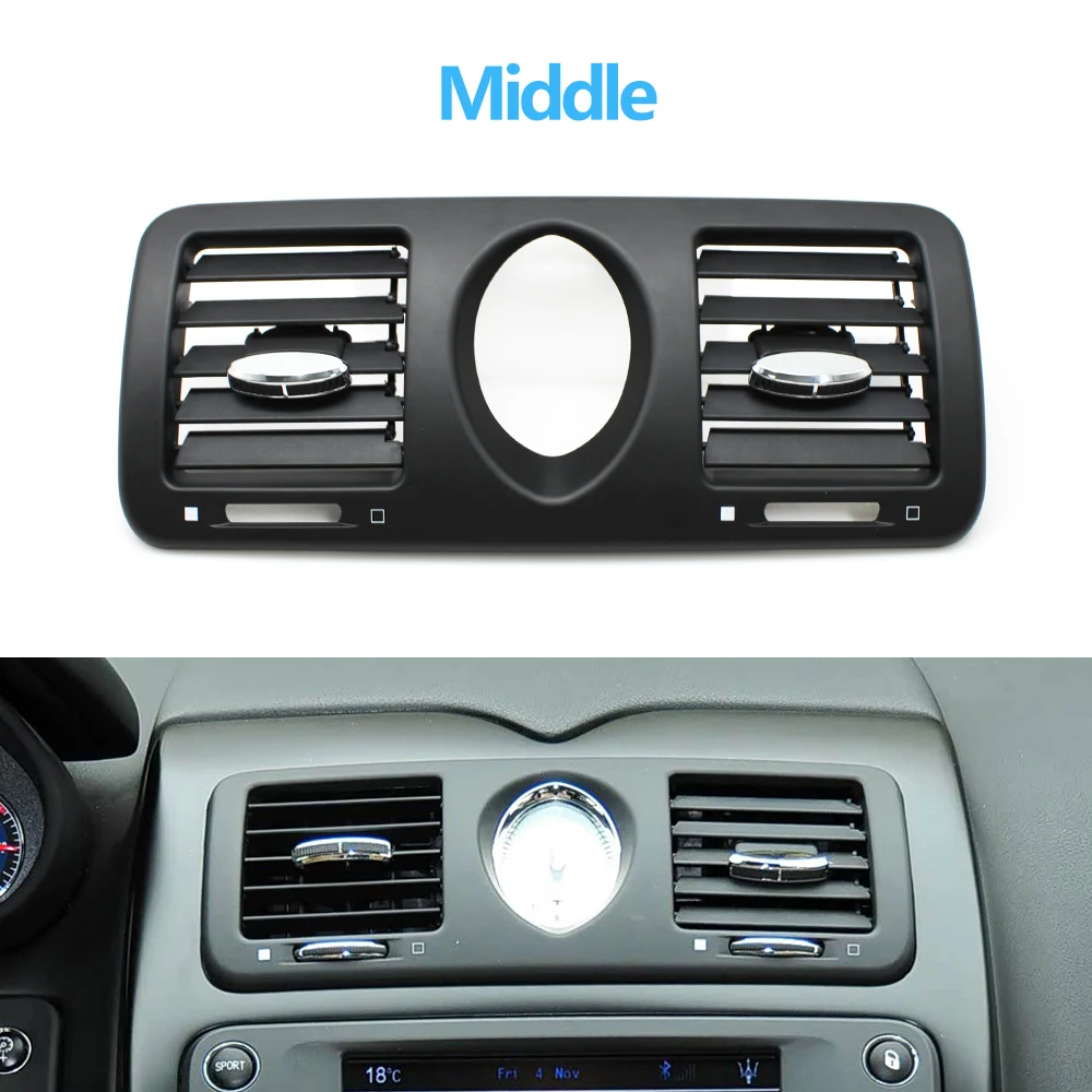 Auto Voor Achter Midden Dashboard Links Rechts Midden AC Vent Air Vent Panel Cover Voor Maserati Quattroporte M139 2004-2012