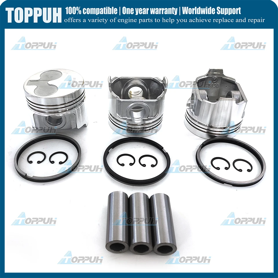 New 403D-11 New 3 set STD piston & ring for Perkins 403D-11 Engine - view 4