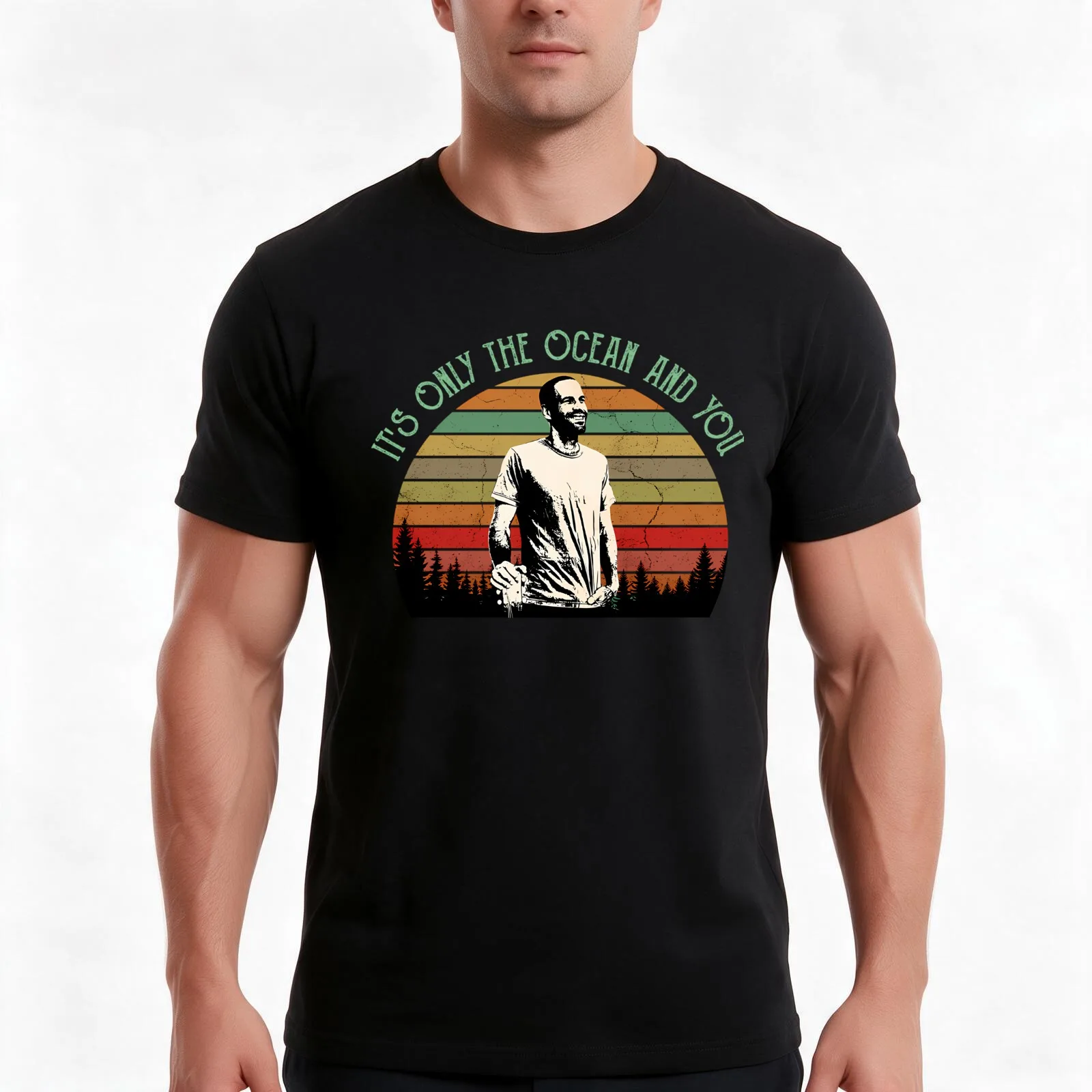 Only The Ocean Jack It’s Only The Ocean And You Johnson Singer T-Shirt, Summer Casual Cotton Tee, Oversized Streetwear Tops