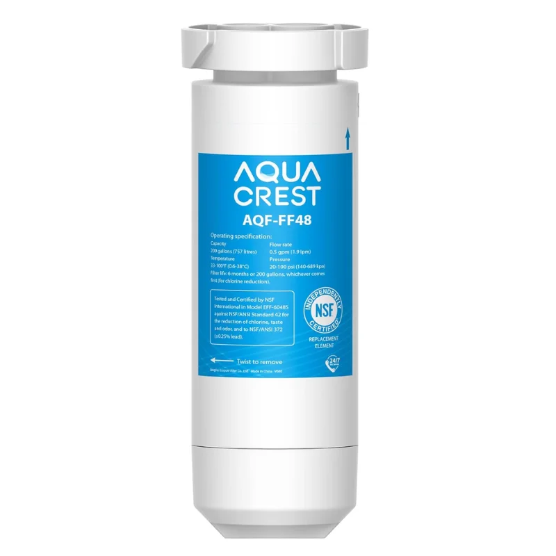 AQUA CREST XWF Replacement for GE® XWF, NSF Certified Refrigerator Water Filter