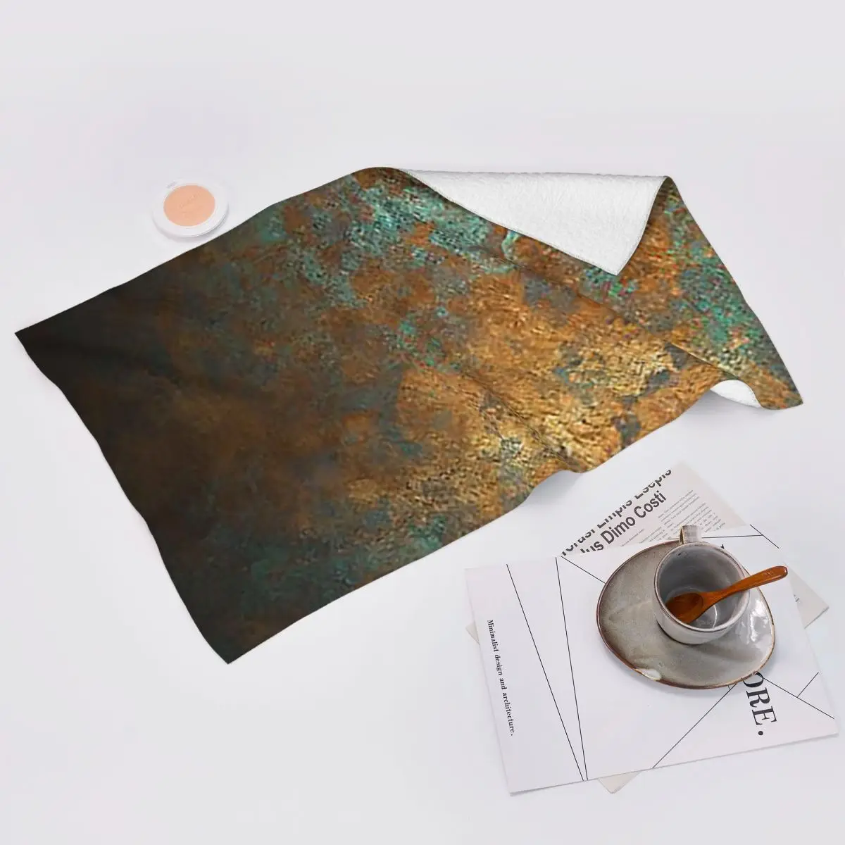 Custom Oxidized Copper Soft Face Towel Quick Dry Pool Bath Cotton Towels Absorbent