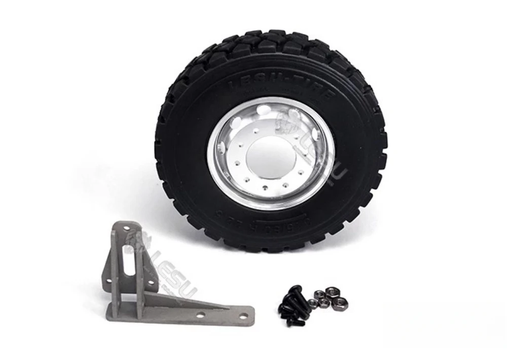 

Scale 1/14 Spare tire and Mount sets fit Tamiya Dump trucks Arocs 3348 Lesu Tipper MAN TGS RC Car 1 14
