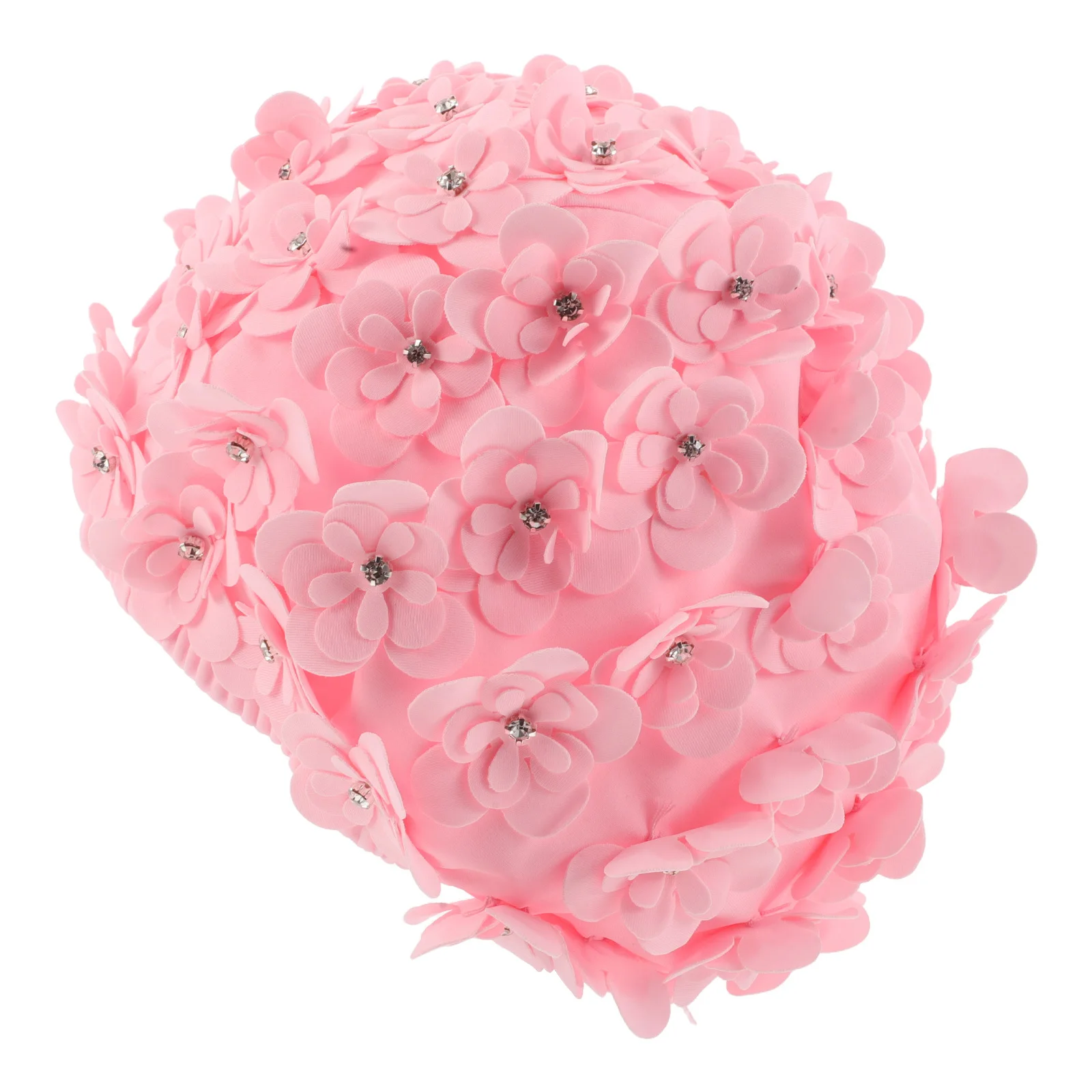 

1pcs Flower Swimming Cap Stretchy Waterproof Bathing Cap For Long Hair Floral Design Swim Hat For Beach Pool Protection