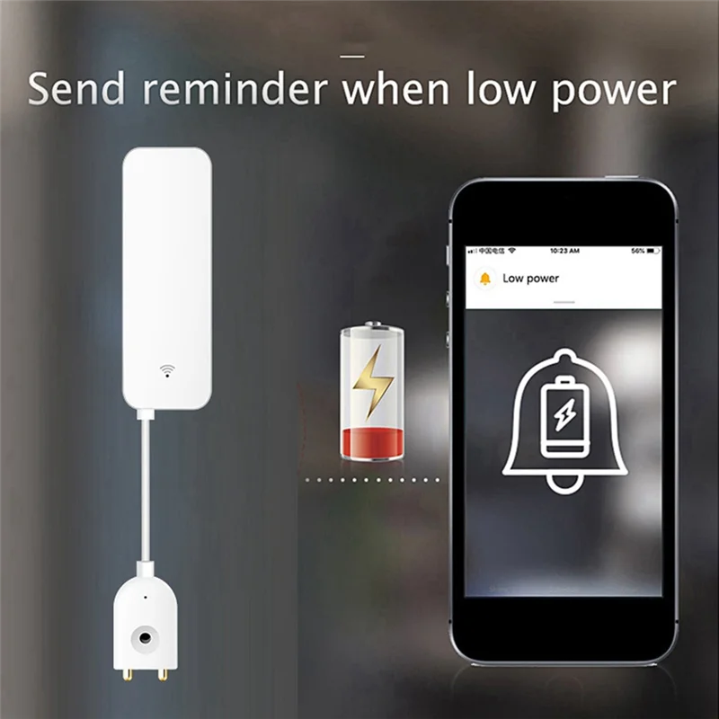 

AED7-Tuya Zigbee Умный датчик утечки воды Уровень перелива воды Система охранной сигнализации Датчик утечки воды