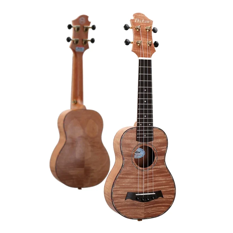 

Small guitar 21inch ukulele soprano ukulele with 4 Nylon Strings Okoume Body Chinese factory wholesale