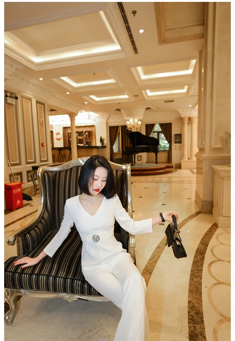 new spring summer office lady fashion casual brand female women girls jumpsuits