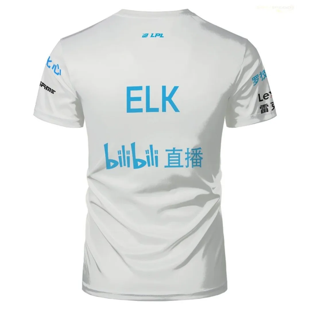2025 صيف جديد جامعة الأساطير BLG موحدة جيرسي Esports تي شيرت LPL مروحة Esports دعم دي جيو تي شيرت