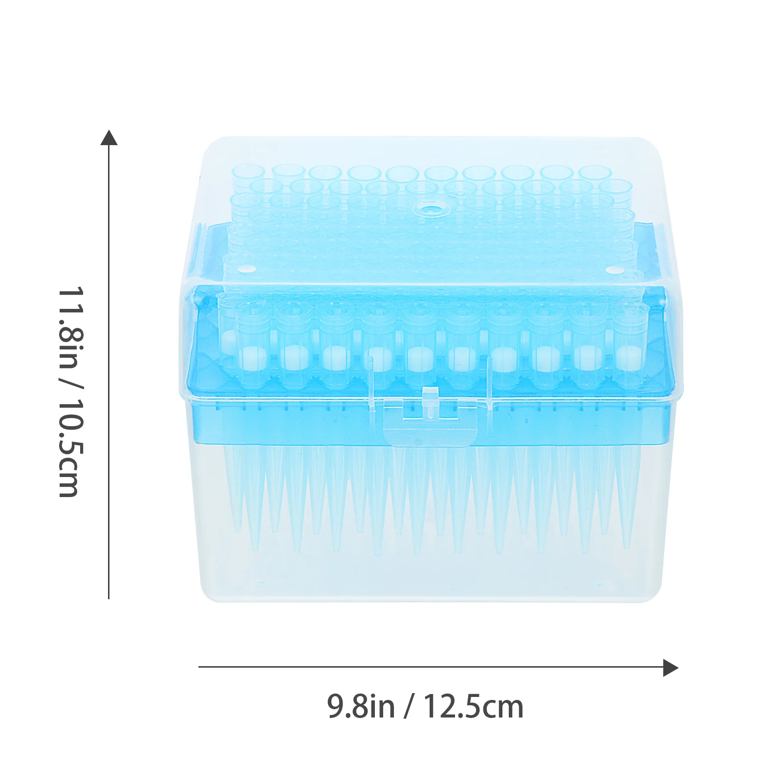 100 قطعة من أطراف ماصة الفلتر، ملحقات ماصة مختبر بلاستيكية طويلة يمكن التخلص منها لنقل الحجم الصغير