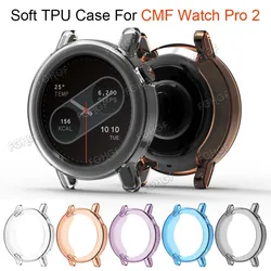 For CMF Watch Pro 2 Case Cover Soft TPU Protective Shell Frame Bumper For CMF Watch Pro 2 Protector Smart Watch Accessories