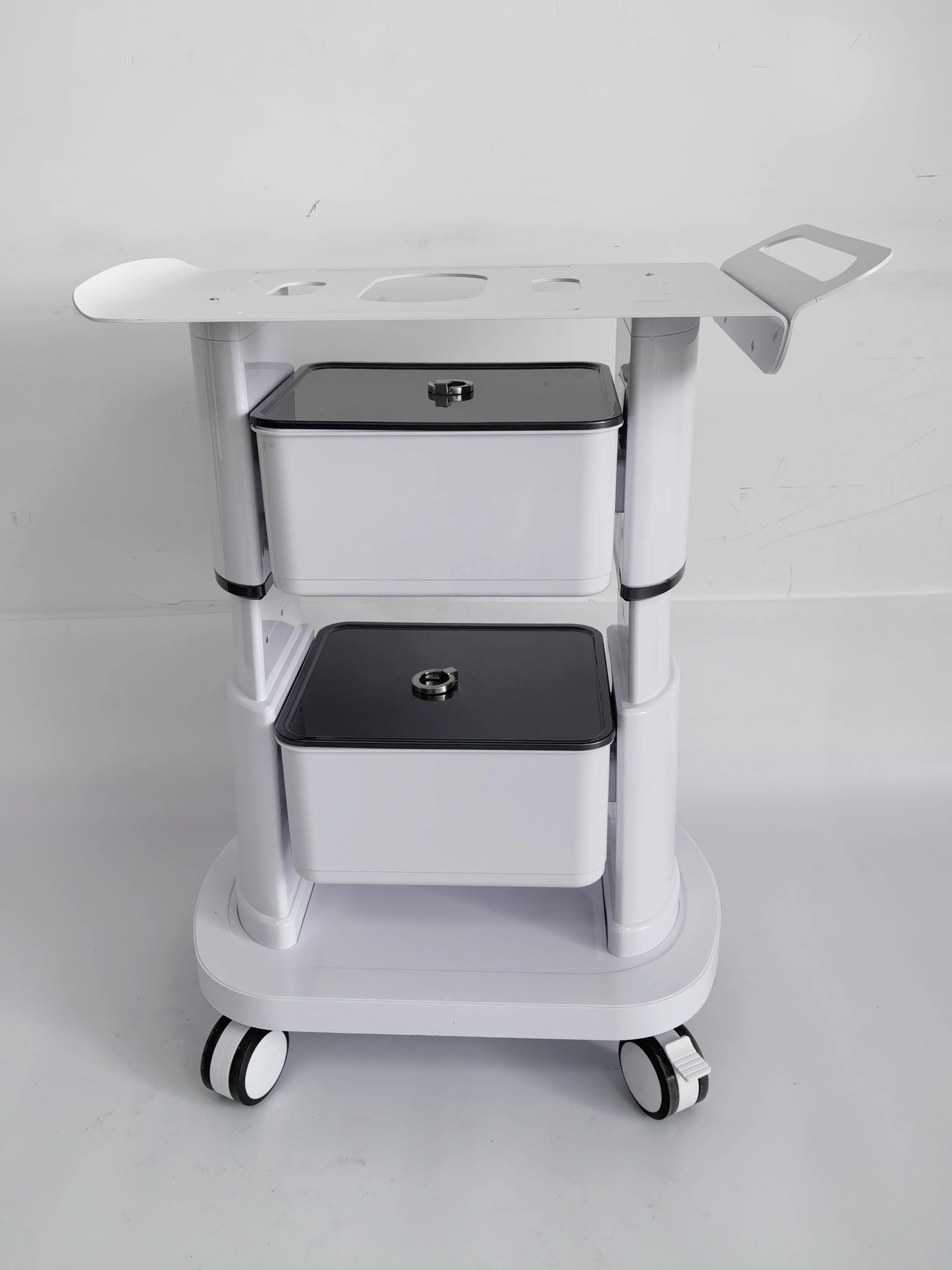 New Selling Factory Price  wheelbarrow with four wheels Wholesale Salon Cart Shelves Storage Organizer Trolley Cart