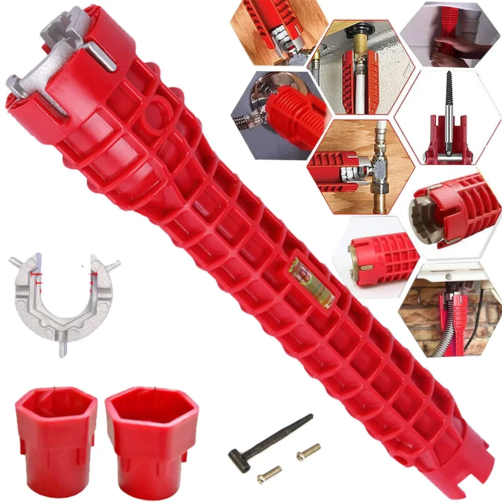 Anti-slip Kitchen Sink Repair Tool Flume Wrench Banheiro Multifuction Chave de Montagem Torneira Instalação do Encanamento em 1