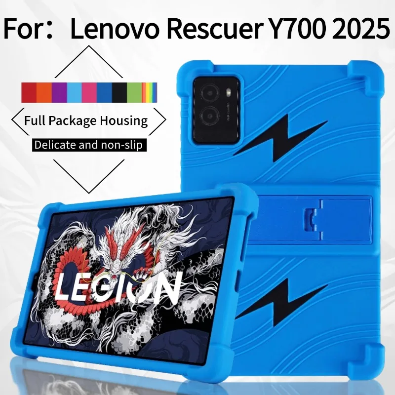 Case For Lenovo Legion Y700 3rd Generation 2025 8.8inch TB-321FU Soft Silicone Shockproof Kickstand Game Tablet Protective Cover