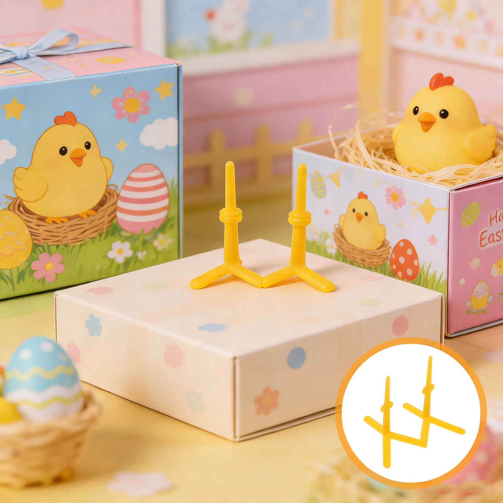 

100 шт. пластиковых ножек для цыплят, мини-лапки для пасхальных поделок, аксессуары для мягких игрушек и сувениров для вечеринок