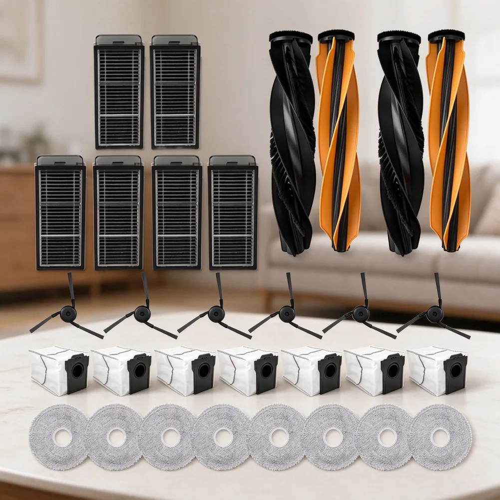 Main Brushes Filters Dust Boxes Mopping Pads Kits Compatible For Dreame X50s Ultra- Robot Vacuum Cleaner Accessories