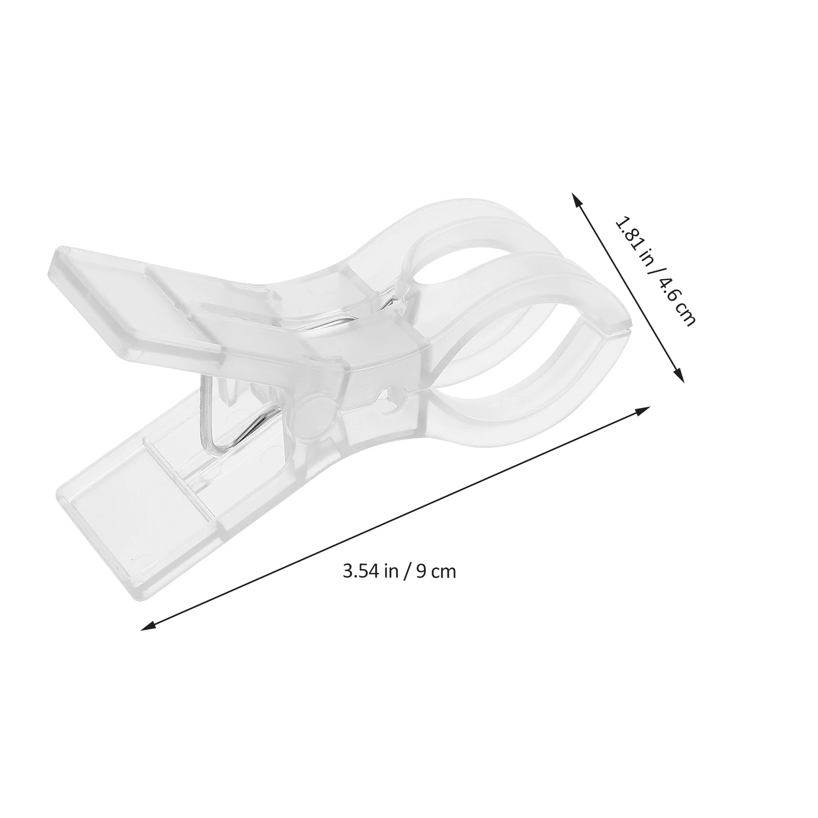 

8pcs Plastic Clips Rust Resistant Beach Towel Clamps For Quilt Clothes Hangers Pool Loungers Windy Day White Color
