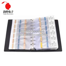 0.25W 122/130/140/158Values 1R~10M Ohm 1/4W 1% Metal Film Resistor Assorted Kit Resistance Pack Sample Book