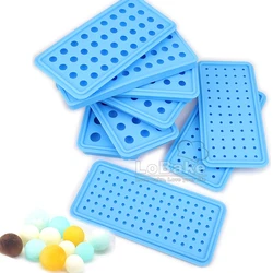 Various Diameter 7.5mm 1cm to 2.8cm 3D Mini Ball Shape Platinum Silicone Ice Mold Candy Chocolate Making Moulds for DIY Baking