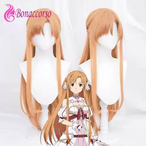 Cosplay Asuna Synthetic Sword Art Online Long Straight Wig SAO Anime Coser Styling Style Cute Girl Comic Con Wig Daily Party