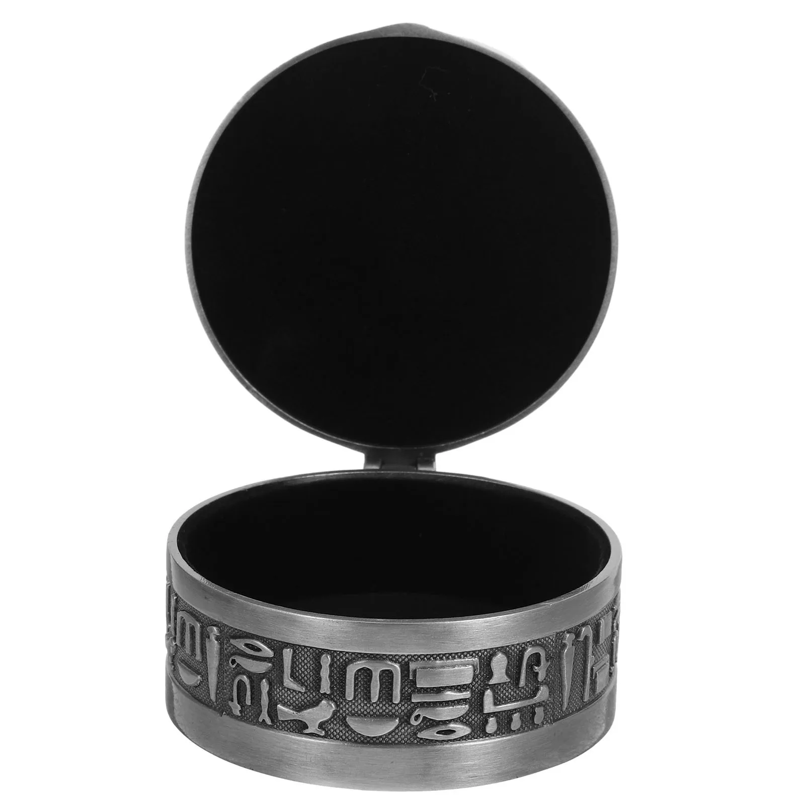 

Retro Embossed Aluminum Jewelry Box Finish for Small Jewelry Storage Earrings Rings Trinkets Vintage Style Case