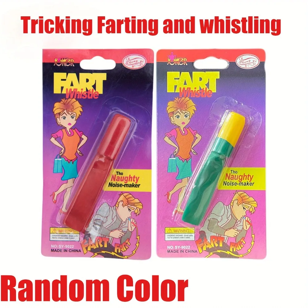 2PCS Fart Whistle Prank Gag Toy - Funny April Fools' Day Halloween Christmas Sound Effect Gag Item for Pranksters
