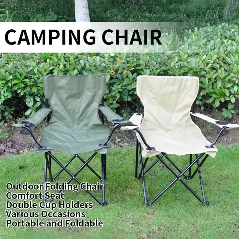 for Adult Large Size Armchair Outdoor Beach Camping Folding Chair with Carry Bag Factory Easily Store
