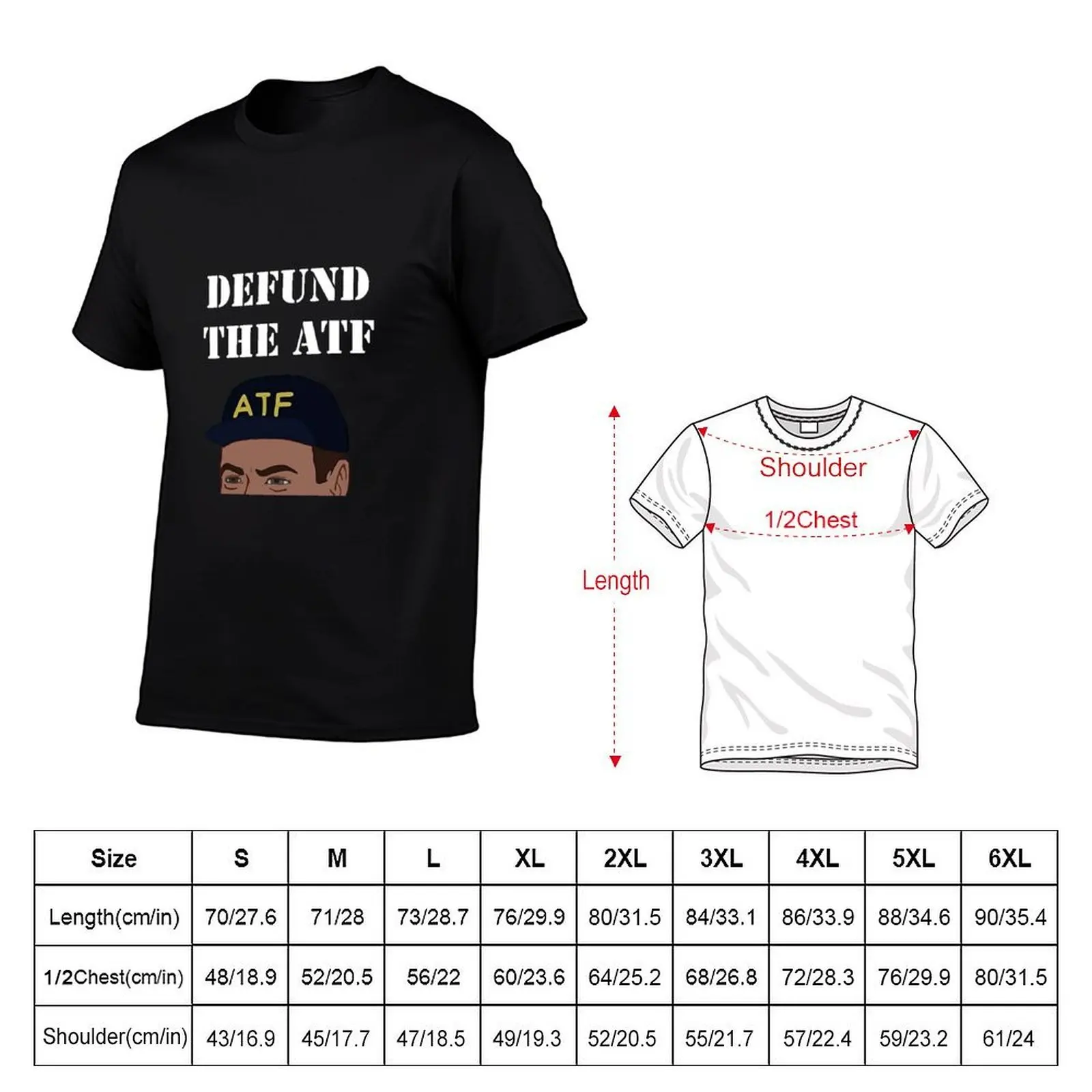 Defund The ATF T-Shirt cute clothes funny costumes men clothings