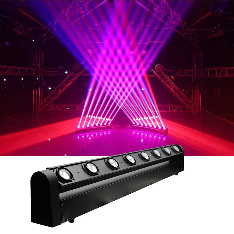 

Disco Effect Light DJ Led Straight Beam Moving Head 8*10W RGBW 4 IN 1 Led Beam Moving Head Stage Light Party KTV Club Wedding