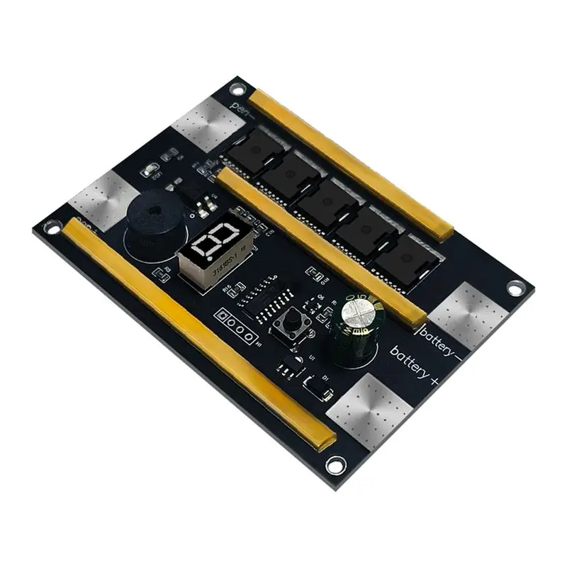 THIVN-18650 Lithium Battery Spot Welder Parts Pen Control Board Touch Welding Machine 12V Automatic Spot 9-Speed Output Module A