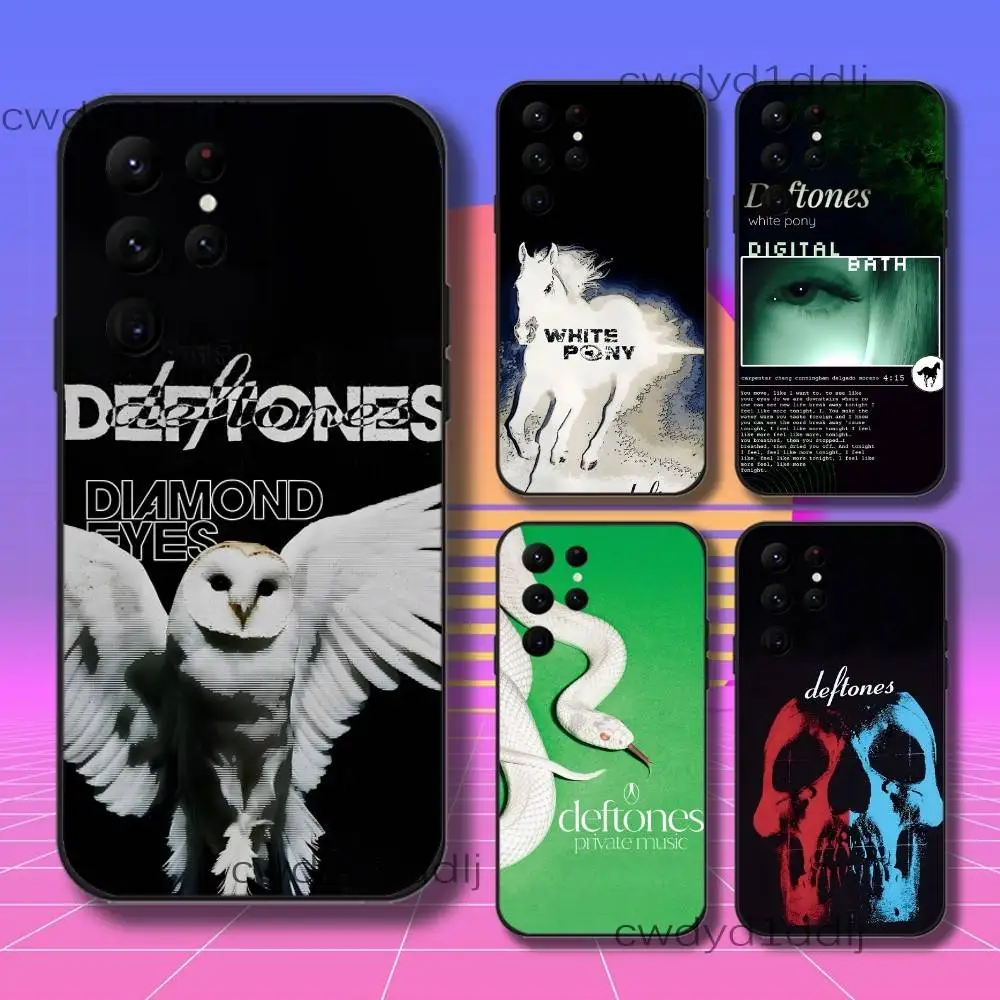 

D-Deftones Private Music Phone Case For Samsung S10,S21,FE,S21 ,S26,S25,S24,S23,Ultra,S9,S22,Plus Black Shell Cover