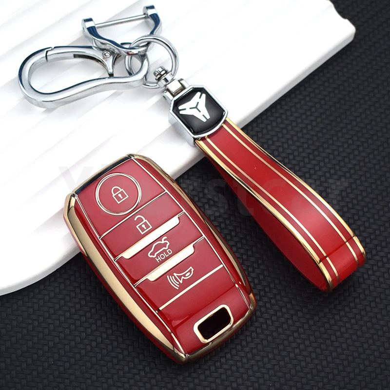 3/4 Buttons Key Case TPU Car Key Case Cover for Kia K2 K3 K4 K5 Rio Picanto K2 Soul Sorento Ski Sedona Sportage Cerato Optima