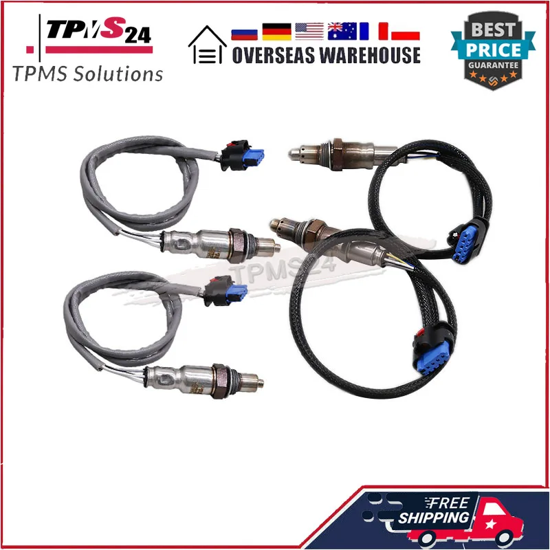 

For 2018-2020 Ford F-150 5.0L JL3Z9F472B JL3Z9G444A 4Pcs Oxygen Sensor O2 Sensor Lambda Sensor