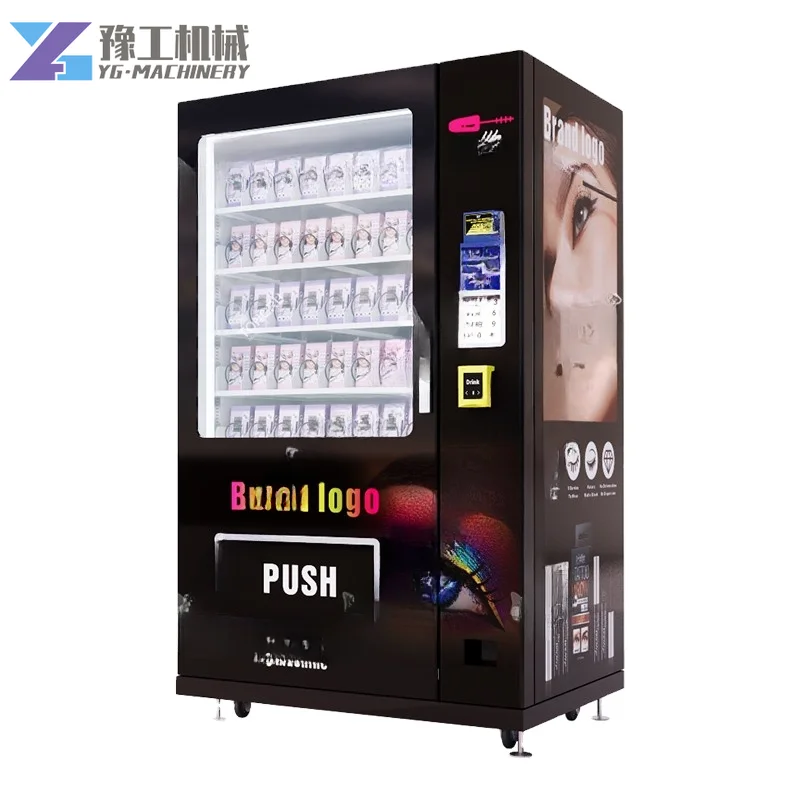 YG Custom Logo Eyelash Vending Machine Lashes Hair Nails Women Makeup Products Vending Machine for Cosmetics Beauty