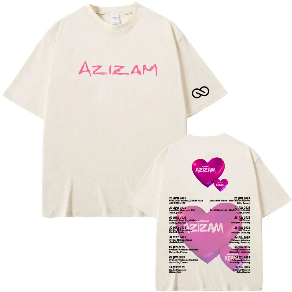 Ed Sheeran 2025new T-shirts Metall Rock Band Tees Reine Baumwolle Männer Frauen Harajuku Mode Rundhals tops 100% baumwolle Sommer tees