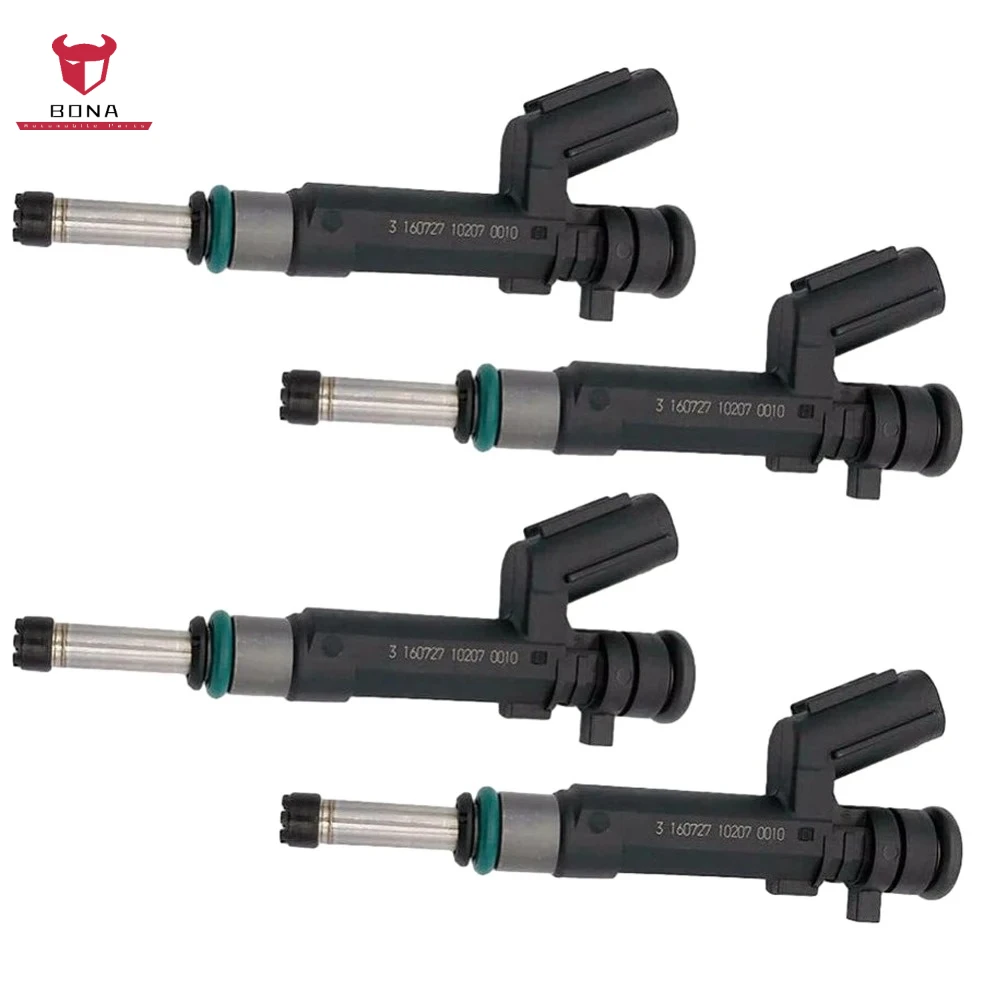 4Pcs Fuel Injector 16600-1KT0A For Nissan Versa 2012-2019 Versa Note 2014 2015 2016 1.6L HR16DE