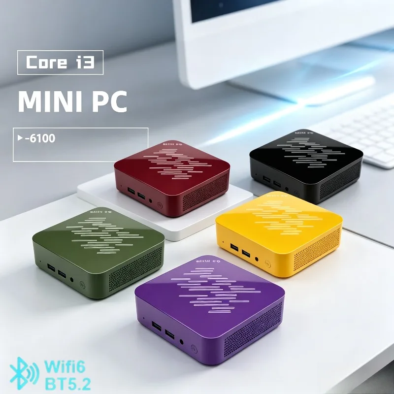Terrific NEW Portable Mini PC Intel Core i3-6100, 16GB RAM, 1/2TB SSD, BT5.2, WiFi6, 1000M Ethernet, for Gaming & Office