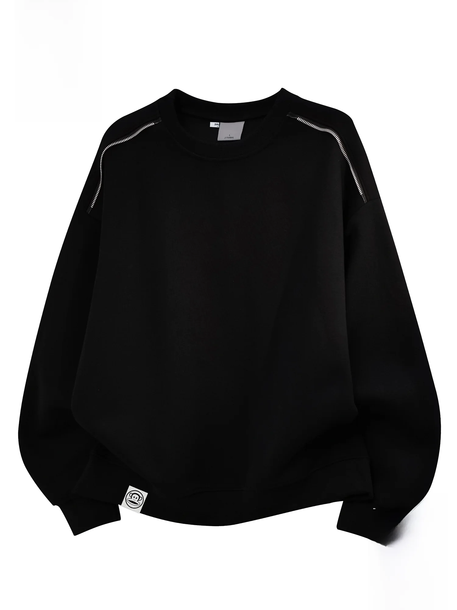 

PaulFrank Loose Fit Long Sve Crew Ne Sweatirt for Men Spring New Sle Comfortable Casual Top with Zipper oulder