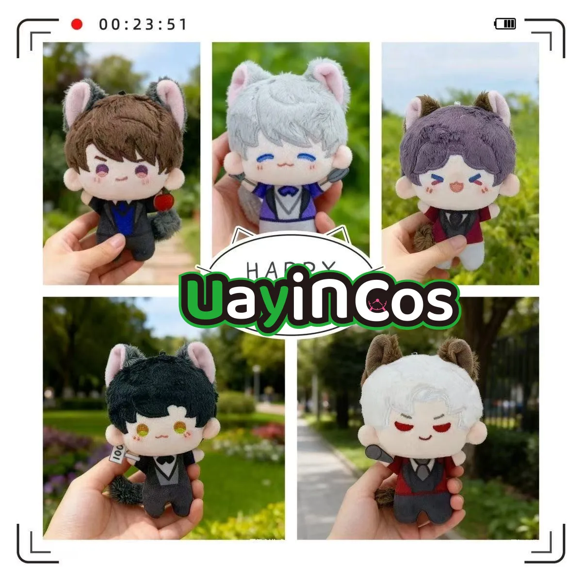 

In Stock 10cm Love and Deepspace Sylus Rafayel Zayne Caleb Xavier Stuffed Plushies Doll Clothes Anime Game Keychain Bag Toy Kid