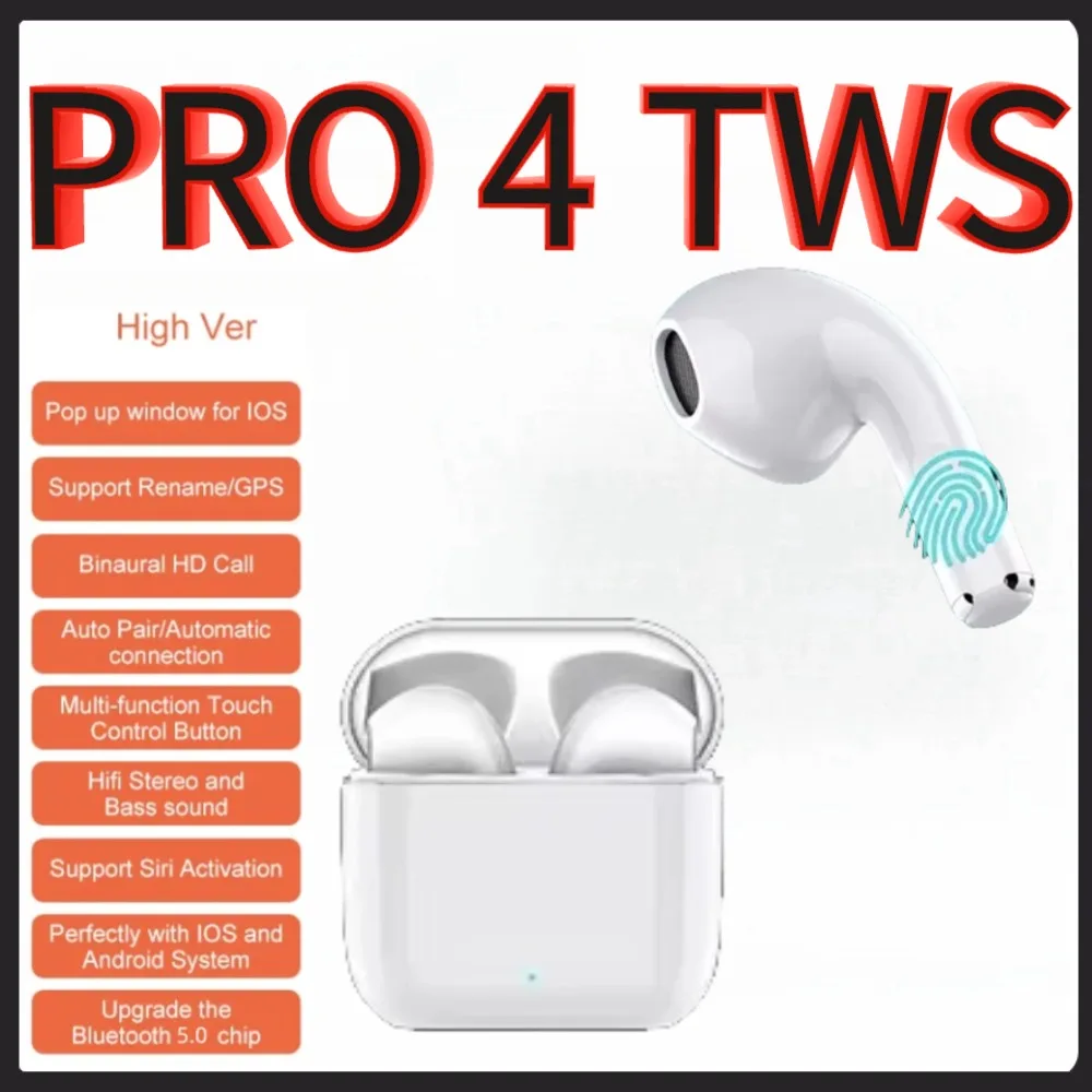 For Lenovo Air Pro 4 TWS Wireless Headphones Earphone Bluetooth Compatible 5.0 Waterproof Headset With Mic For Tablet