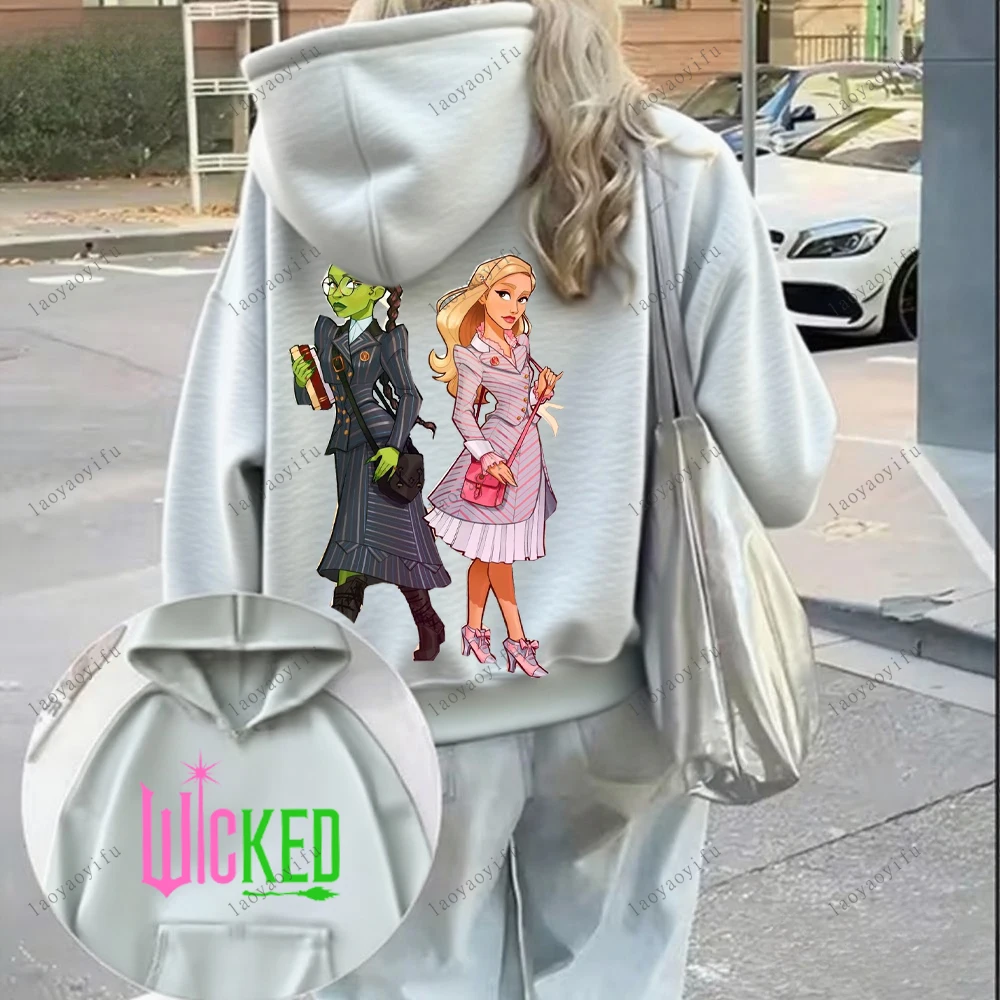 Harajuku الجمالية الشريرة هوديي الشتاء البلوز الرباط هود الجرافيك البلوز للرجال النساء تتجه البلوز هوديس #2