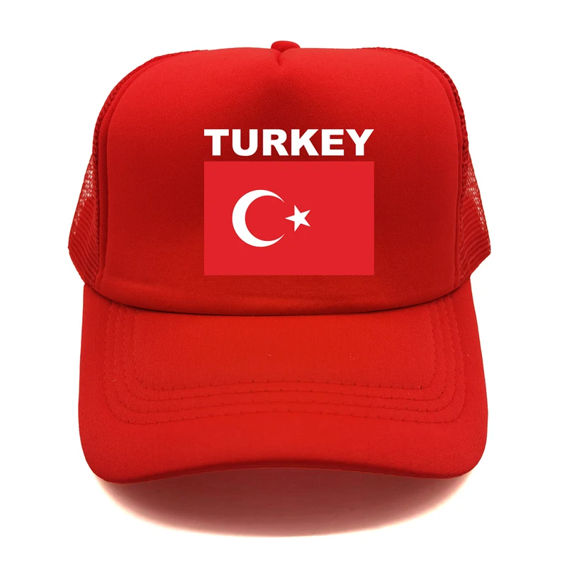 Turkey Trucker Cap Summer Men Cool Country Flag Hat Baseball Caps Unisex Outdoor Mesh Net Caps