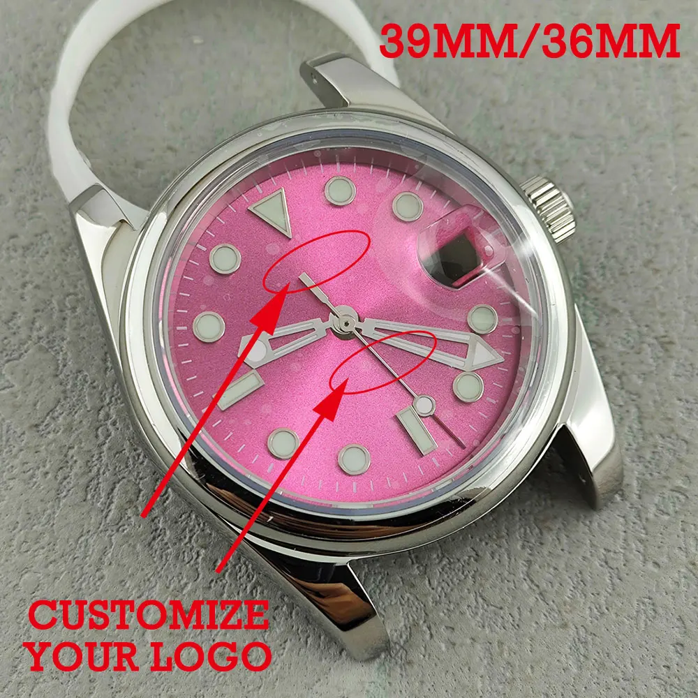 

NH35 case 39mm/36mm stainless steel case sapphire glass suitable for NH35 movement watch accessories