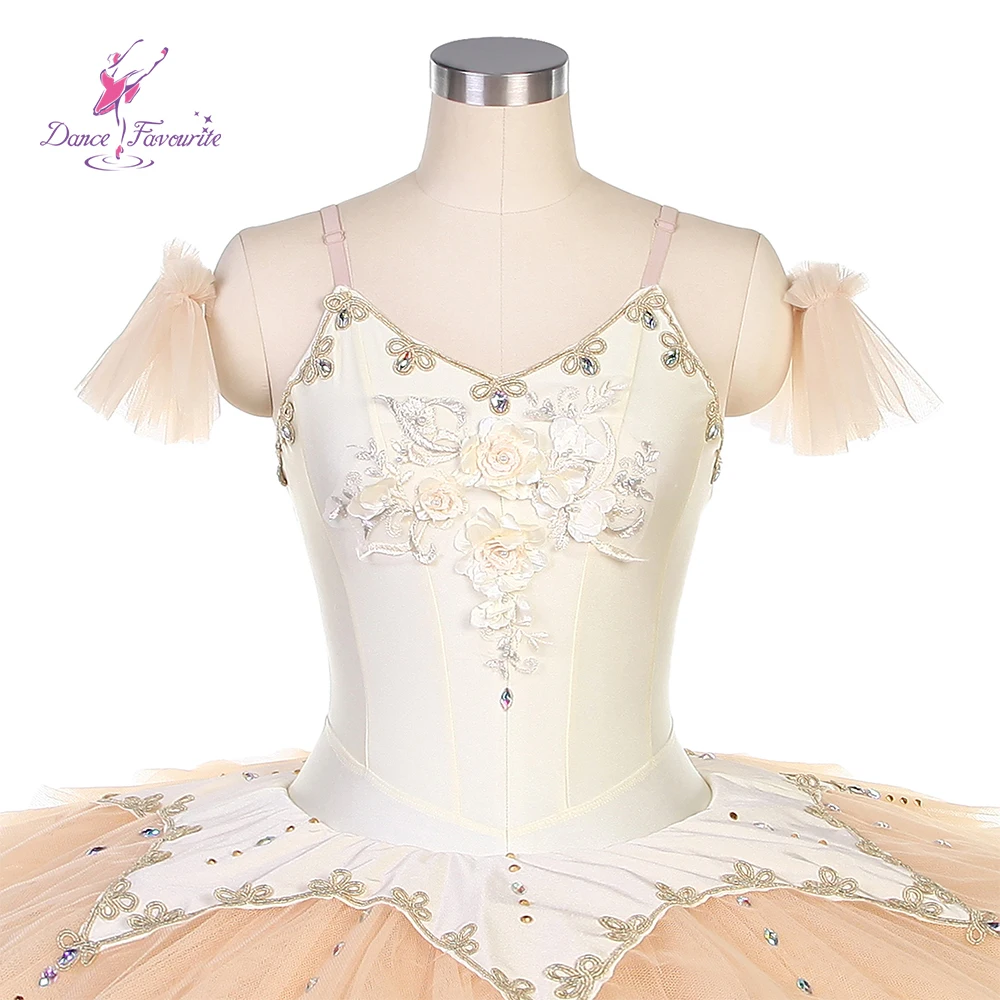 Dance Favourite Ballet Tutus BLL509 Ivory Spandex Bodice Ballet Costume Tutus Pre-professional Ballet Tutu Ballet  Dance Tutu