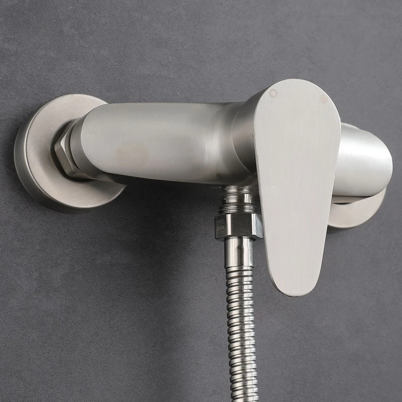 

Bathroom Shower Bathtub Faucet with Handheld Sprayer Wall Mounted Triple Hot and Cold Water Mixing Nozzle Control Valve Switch