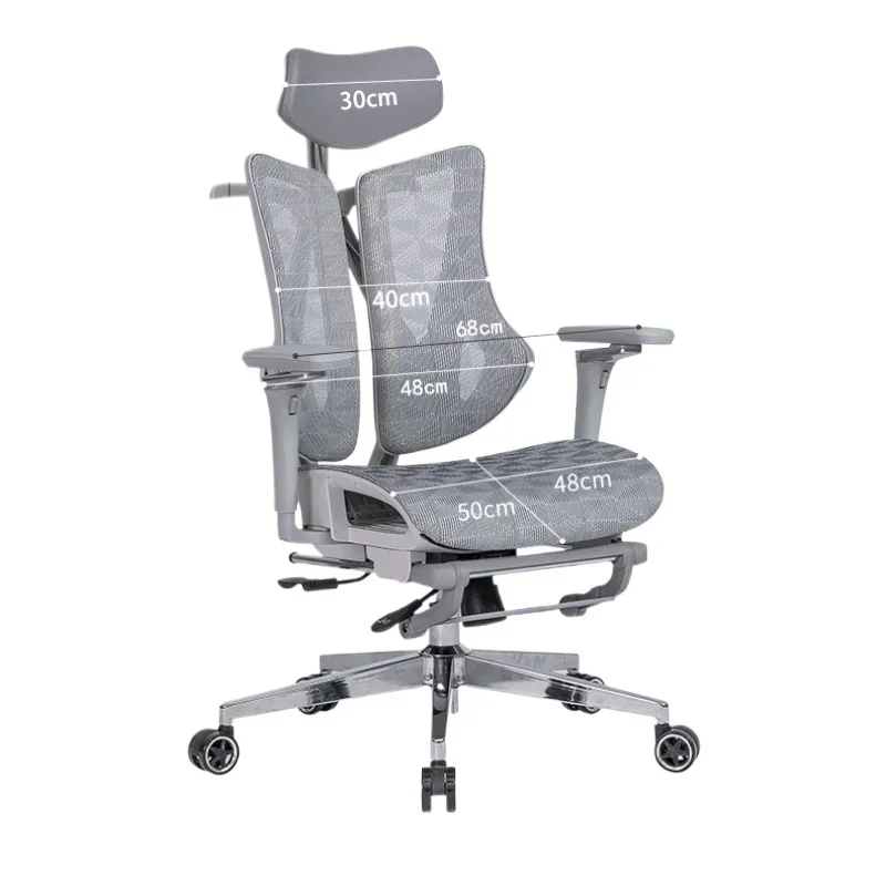 

1 Ergonomic chair waist protection double back computer chair home comfort sedentary office seat