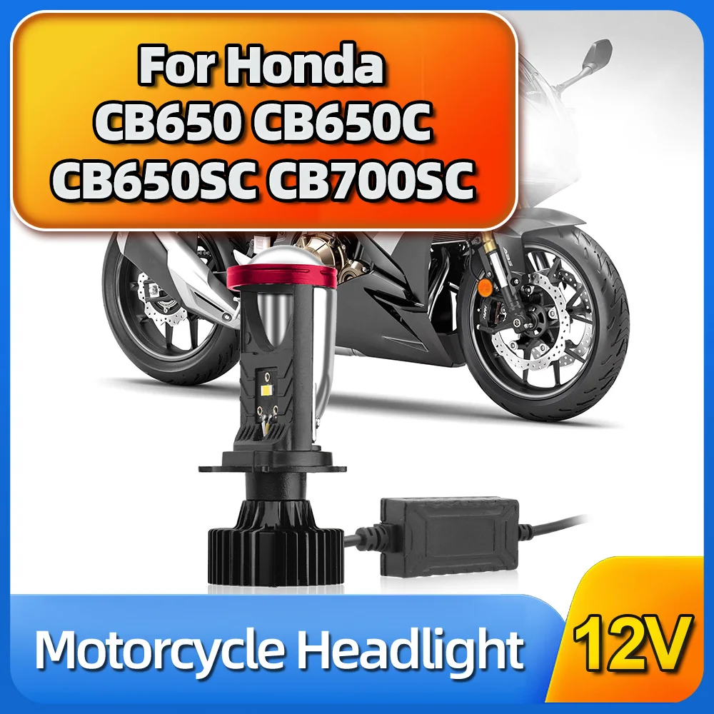 

For Honda CB650 CB650C CB650SC CB750 C F CB700SC Motorcycle H4 Bi LED Projector Lens Headlight Bulb Canbus Mini Len Turbo Lamp