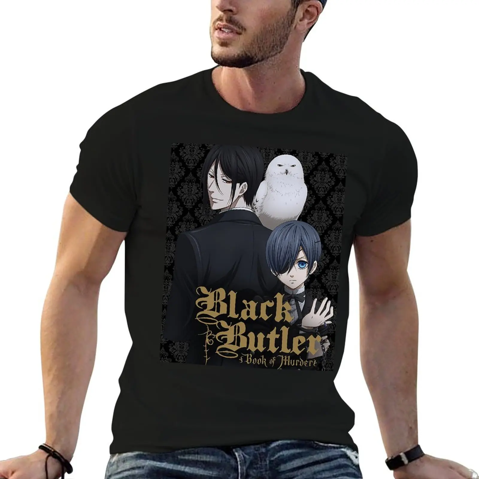 

black butler black T-Shirt t shirts for man graphic tees t shirts for man graphic funny T-Shirt
