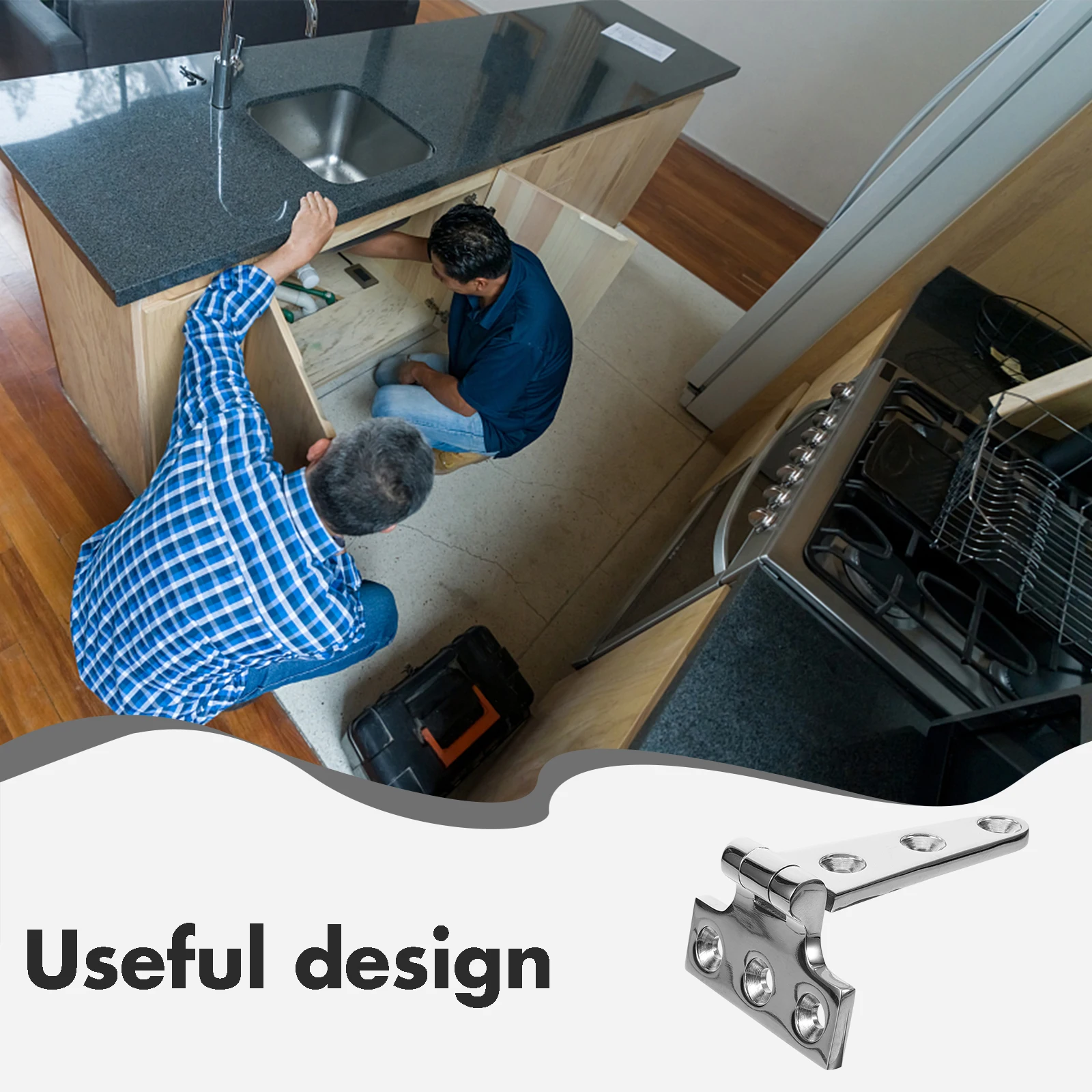 

T Strap Hinge Barn Shed Gate Heavy Duty Stainless Steel Kitchen Unit Door Hardware Galvanized Long Lasting Wooden Fence Yard