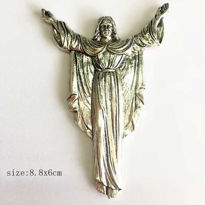 تماثيل Juesus الكاثوليكية التي يمكنك صنعها بنفسك، كروز ماديرا 14 طريقًا حزينًا، حالة المسيح، إكسسوارات سبائك الزنك، ديكور منزلي للصلاة #1