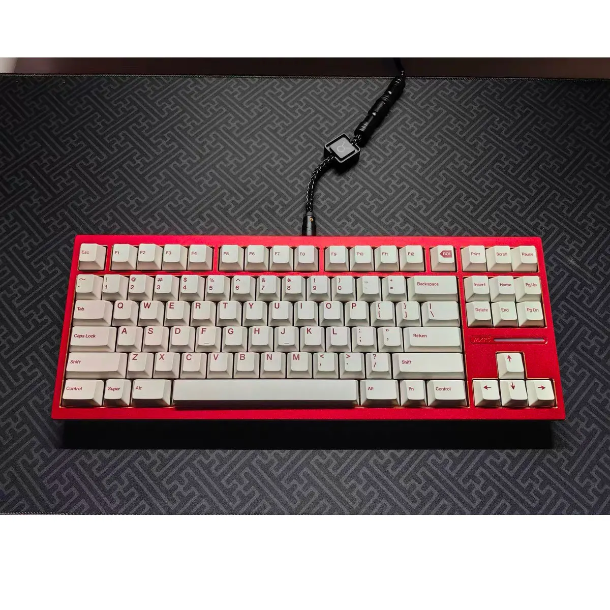 [Blue Sky] Minimalist Red Keycaps Cherry Profile PBT Dye Sub Fullset For Mechanical keyboard